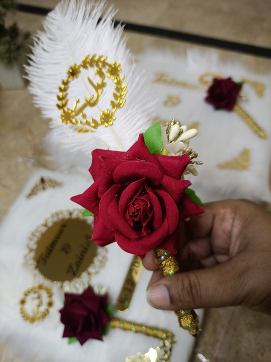 Luxury short Fur Nikah Booklet | Premium Nikah Nama with Thumb Impression & Signature